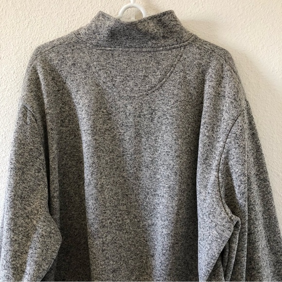 Wrangler Oatmeal 1/3 Snap Up Button Mock Neck Fleece Sweater Men Size 3XL - Picture 8 of 11